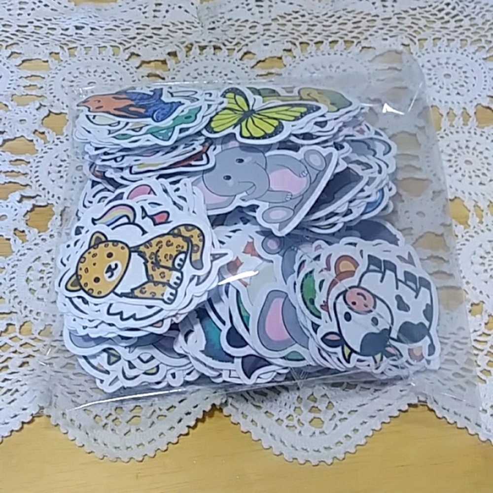 Stocking stuffers bundle - Cute animals, colorful stickers
